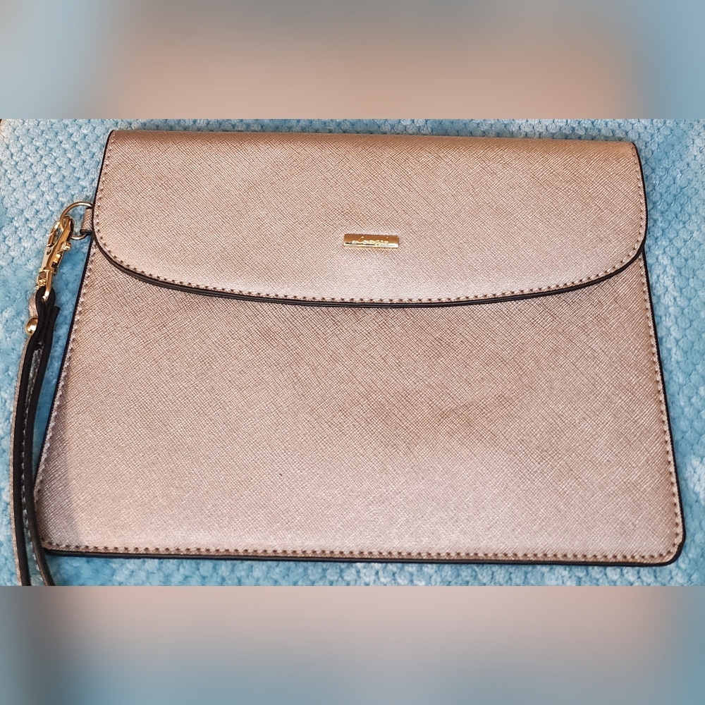 NWOT - Lovevook Clutch - Shiney Gold to Rose Gold Color